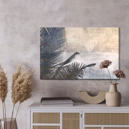 Canvastavla - Vintage palm leaves