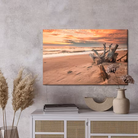 Canvastavla - Sunset on the beach