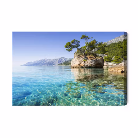 Canvastavla - Picture makarska riviera, Croatia 120x80