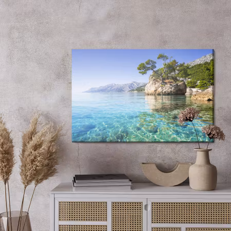 Canvastavla - Picture makarska riviera, Croatia 120x80