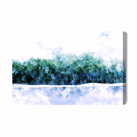 Canvastavla - Abstract forest - watercolour