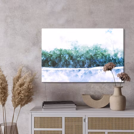 Canvastavla - Abstract forest - watercolour