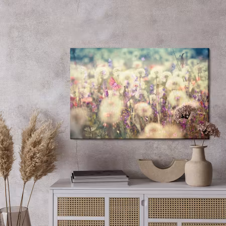 Canvastavla - Flowers on the meadow