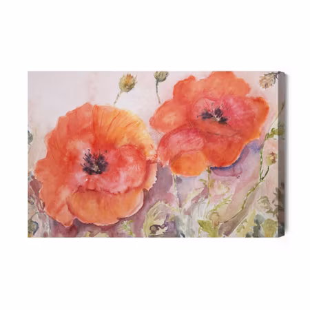 Canvastavla - Poppies as painted