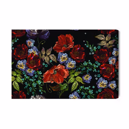 Canvastavla - Beautiful coloured flowers