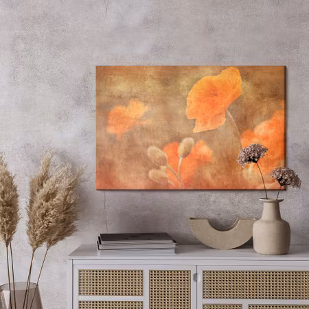Canvastavla - Poppies in vintage style