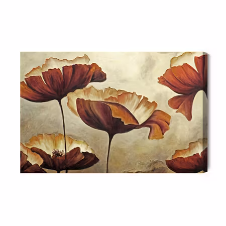 Canvastavla - Beautiful poppy flowers vintage