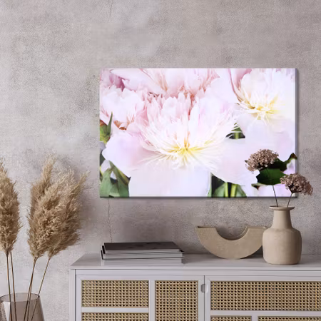 Canvastavla - Peony rose in light pink