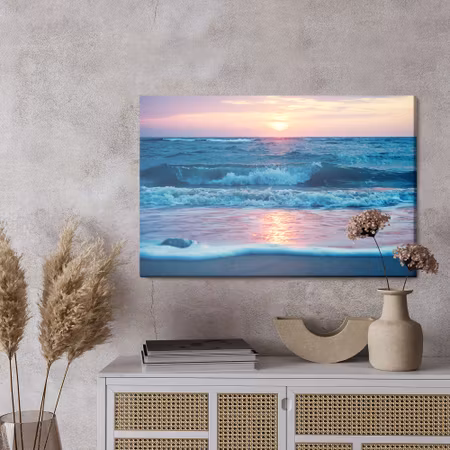 Canvastavla - Sunrise at the sea