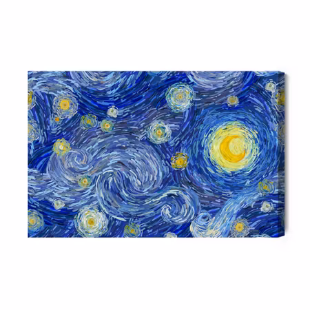 Canvastavla - Starry night in the style of vincent van