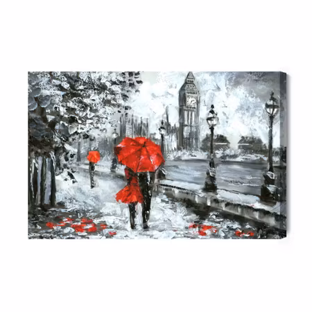 Canvastavla - Lovers in london