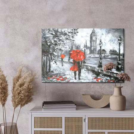 Canvastavla - Lovers in london
