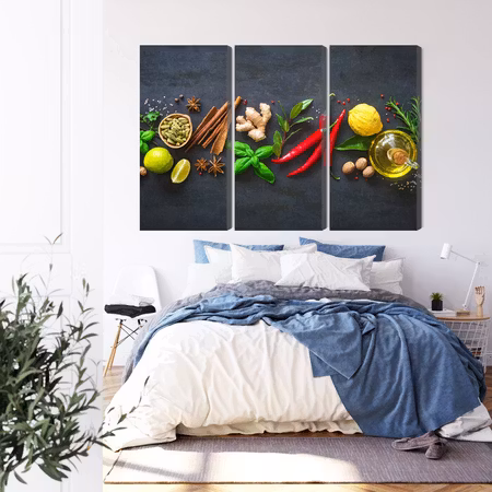 Canvastavla - Fresh aromatic spices