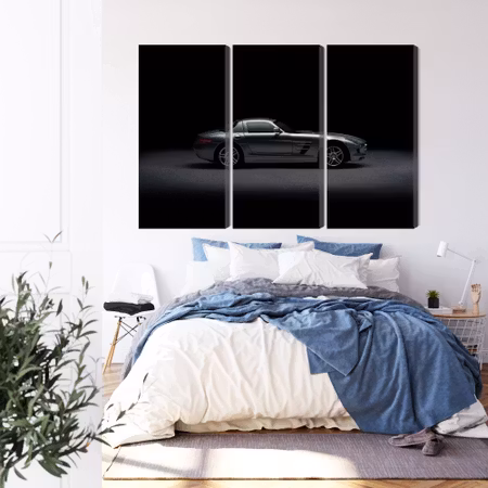 Canvastavla - Sports car on a dark background