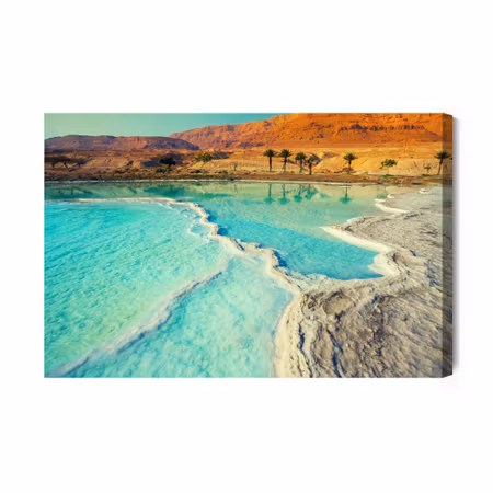 Canvastavla - Dead sea and landscape