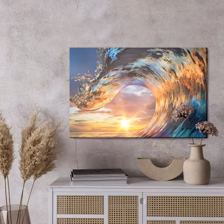 Canvastavla - Colorful sea wave