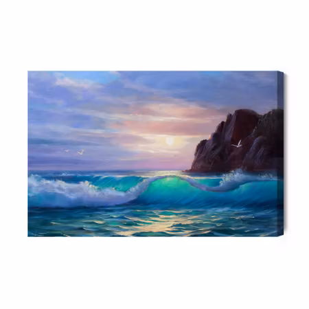 Canvastavla - The sea at dawn