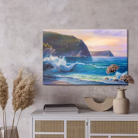 Canvastavla - The sea in the morning