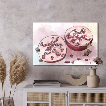 Canvastavla - Watercolor grenades