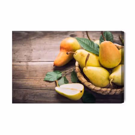 Canvastavla - Pears in the basket