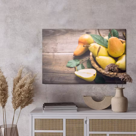 Canvastavla - Pears in the basket