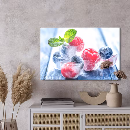 Canvastavla - Forest fruits in ice