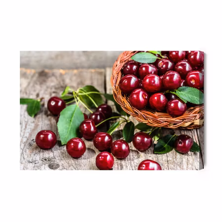 Canvastavla - Cherries in the basket