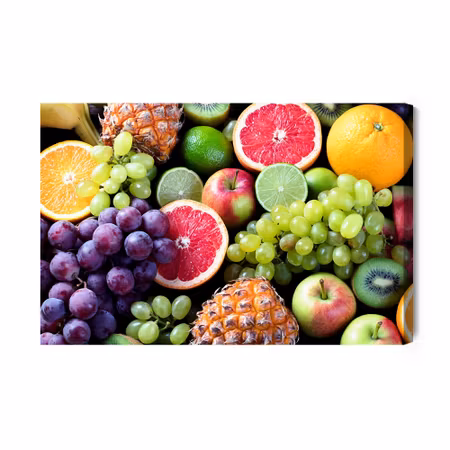 Canvastavla - Beautiful fruits close up