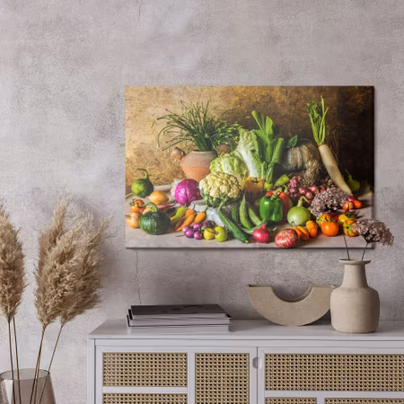 Canvastavla - Classic composition of vegetables