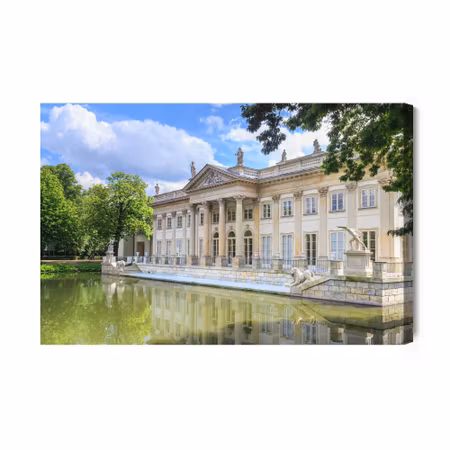 Canvastavla - Palace on the water in warsaw