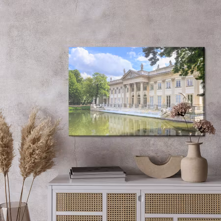 Canvastavla - Palace on the water in warsaw