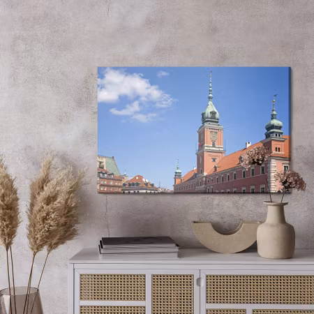 Canvastavla - Warsaw on a sunny day