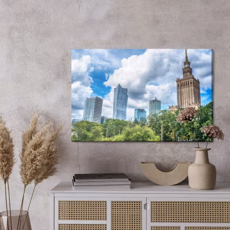 Canvastavla - Skyscrapers in warsaw