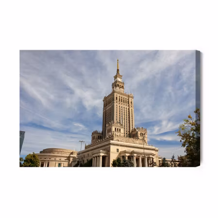 Canvastavla - Buildings in the center of warsaw
