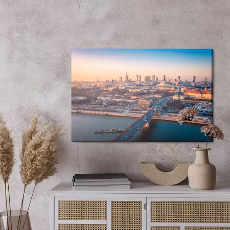 Canvastavla - Warsaw at dawn