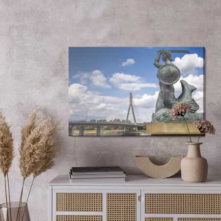 Canvastavla - Mermaid in warsaw