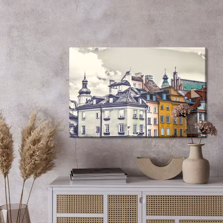 Canvastavla - Warsaw vintage buildings