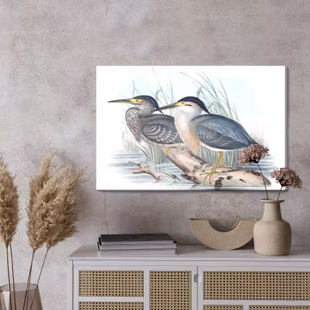 Canvastavla - Birds over the water