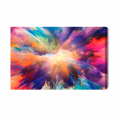 Canvastavla - An abstract explosion of colors