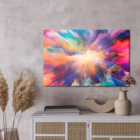 Canvastavla - An abstract explosion of colors