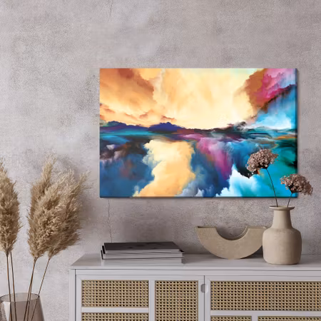 Canvastavla - Abstract colorful clouds