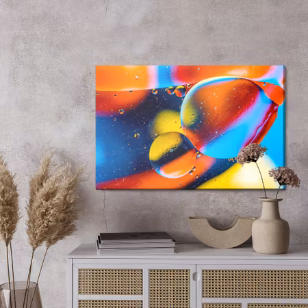 Canvastavla - Colorful abstract drops