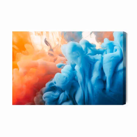 Canvastavla - Abstraction with color paint