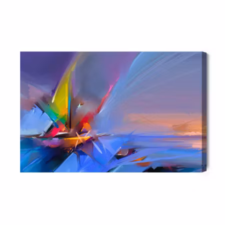 Canvastavla - Abstract boat