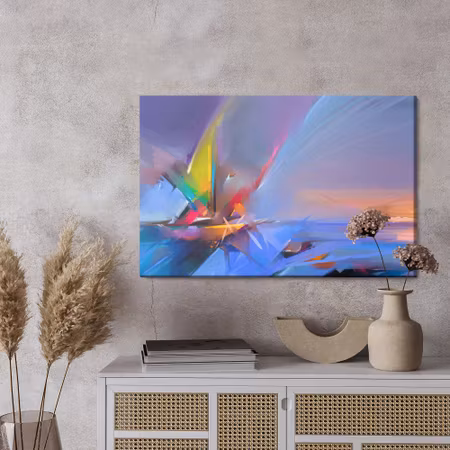 Canvastavla - Abstract boat