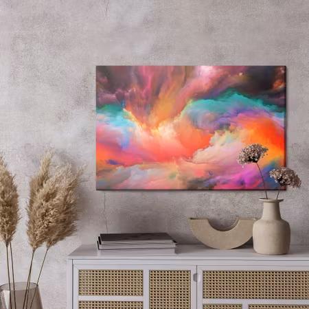 Canvastavla - Abstract colorful swirls