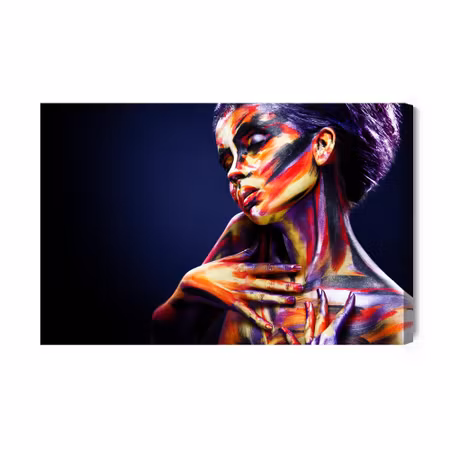 Canvastavla - Colorful female portrait