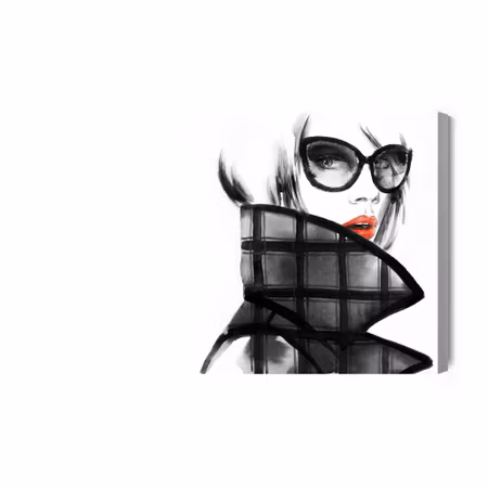 Canvastavla - Stylish female portrait