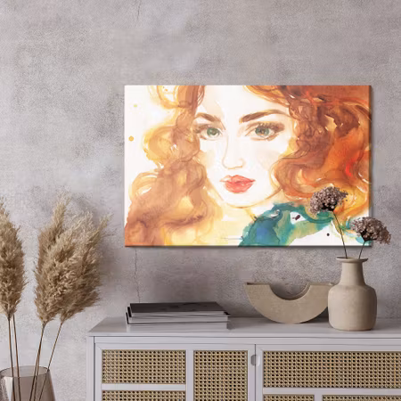 Canvastavla - Portrait of a red-haired woman