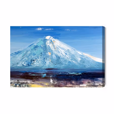 Canvastavla - Painted mountain peak